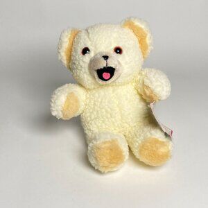 Vintage 1997 Snuggle Bear Plush Stuffed Animal Ivory Sitting Lever Brothers